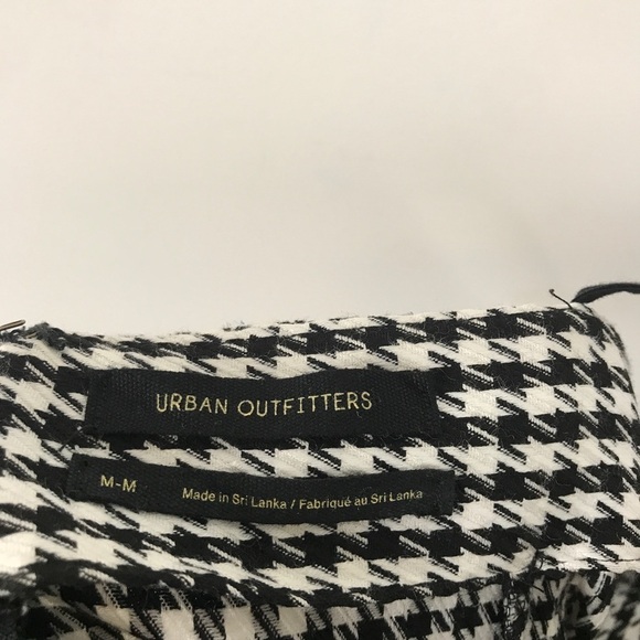 Urban Outfitters Y2K Square Neck Houndstooth Mini Dress Size‎ Medium - Picture 10 of 12